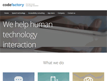 Tablet Screenshot of codefactoryglobal.com